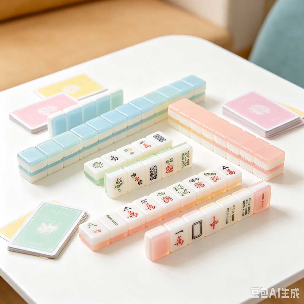 compact mahjong set for small home